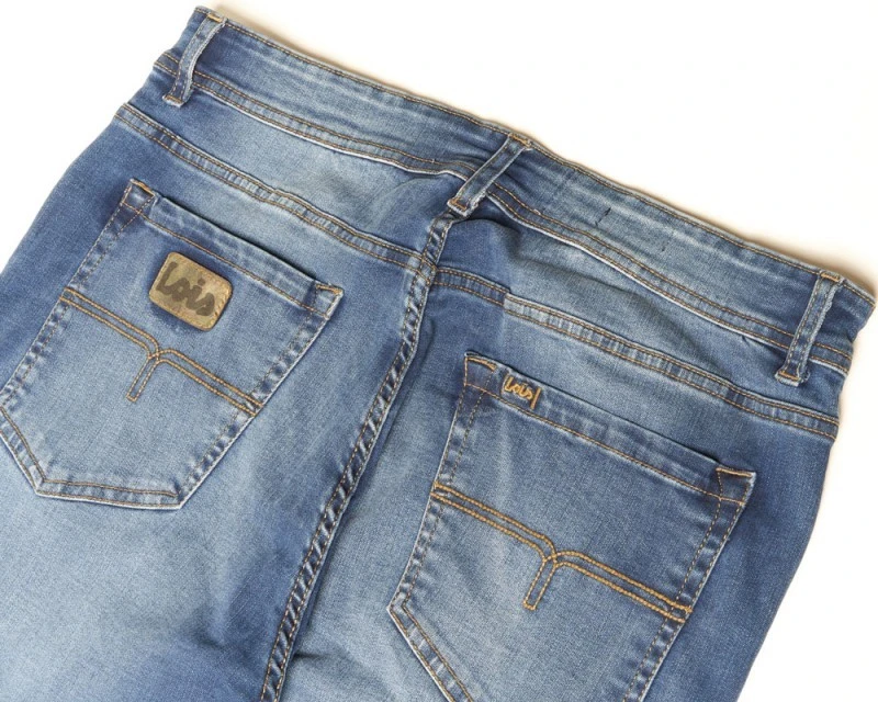 Tejanos Lois Jeans Corte Recto Para Hombre Color Azul Medio