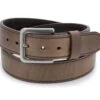 Cinturón Hecho En España Cuero Marrón Engrasado Doble Grosor