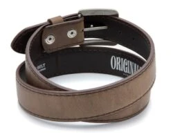 Cinturón Hecho En España Cuero Marrón Engrasado Doble Grosor -Oeste Vaqueros Tienda 4007 Marron Sprinter Cepillo2