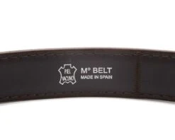 Cinturón Hecho En España Cuero Marrón Engrasado Doble Grosor -Oeste Vaqueros Tienda 4007 Marron Sprinter Cepillo5