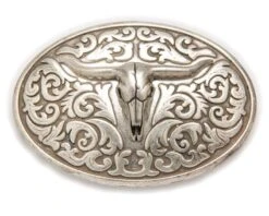 Hebilla Vaquera Para Cinturón Calavera Vaca Relieve Sendra