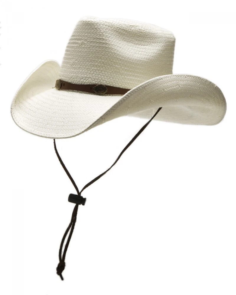 Sombrero Western Unisex Paja Blanda Color Blanco Crudo 4 Sombrero Western Unisex Paja Blanda Color Blanco Crudo - Imagen 4