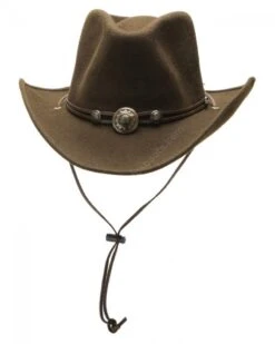 Sombrero Vaquero Unisex Stars & Stripes Fieltro De Lana Blanda Marrón 7 Sombrero Vaquero Unisex Stars & Stripes Fieltro De Lana Blanda Marrón -Oeste Vaqueros Tienda 50 Idaho Brown 6