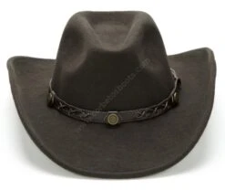 Sombrero Vaquero Clásico Fieltro De Lana Marrón Oscuro Ala Estrecha 5 Sombrero Vaquero Clásico Fieltro De Lana Marrón Oscuro Ala Estrecha -Oeste Vaqueros Tienda 52 7211002 2