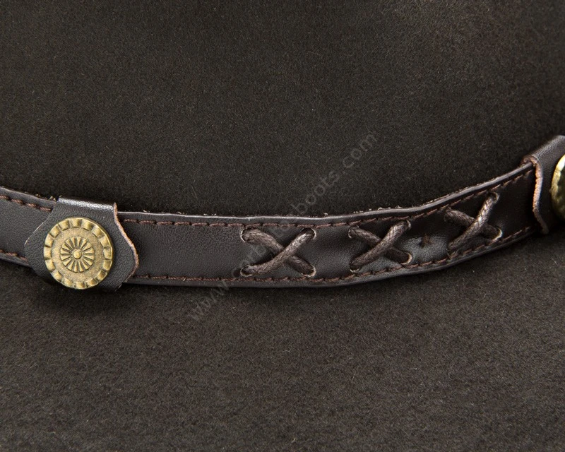 Sombrero Vaquero Clásico Fieltro De Lana Marrón Oscuro Ala Estrecha 1 Sombrero Vaquero Clásico Fieltro De Lana Marrón Oscuro Ala Estrecha