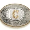 Hebilla Crumrine Silversmiths Chapada Plata Inicial C