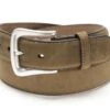 Cinturón Vaquero Clásico Cuero Marrón Claro Engrasado