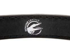 Cinturón Vaquero Para Hombre Combinación Cocodrilo Negro Y Piel Negra -Oeste Vaqueros Tienda 5820 Cocodrilo negro graso negro5