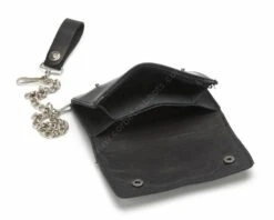 Cartera Con Cadena Sendra Combinación Doble Piel Negra