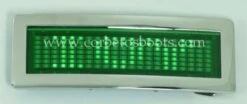 Hebilla LED Verde Texto Personalizable