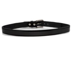 Cinto Cowboy Negro Unisex Piel De Cabra Y Serpiente Negra -Oeste Vaqueros Tienda 7161 Cabra Brillo Piton Negro2