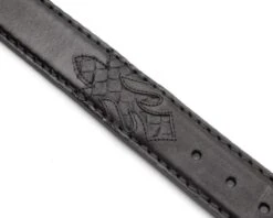 Cinto Cowboy Negro Unisex Piel De Cabra Y Serpiente Negra -Oeste Vaqueros Tienda 7161 Cabra Brillo Piton Negro3