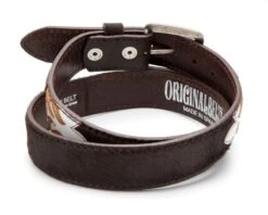 Cinturón Western Pelo De Vaca Marrón Con Detalles Color Blanco Y Crema -Oeste Vaqueros Tienda 7165 Pelo Marron Blanco Cuero5