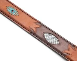 Cinto Cowboy Original Belts Cuero Coñac Y Marrón Con Piel Pitón Azul 10 Cinto Cowboy Original Belts Cuero Coñac Y Marrón Con Piel Pitón Azul -Oeste Vaqueros Tienda 7179 Cuero Antic Marron Br Piton Turquesa3
