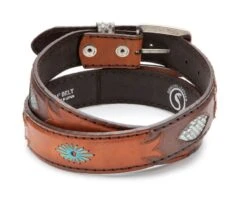 Cinto Cowboy Original Belts Cuero Coñac Y Marrón Con Piel Pitón Azul 8 Cinto Cowboy Original Belts Cuero Coñac Y Marrón Con Piel Pitón Azul -Oeste Vaqueros Tienda 7179 Cuero Antic Marron Br Piton Turquesa5