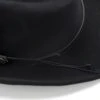 Sombrero Western Clásico Fieltro Negro Repelente Al Agua