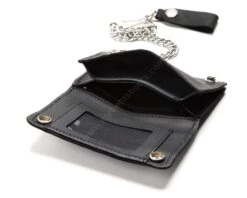 Cartera Con Cadena Negra Compacta Gran Espacio 6 Cartera Con Cadena Negra Compacta Gran Espacio -Oeste Vaqueros Tienda BW429 23 Interior