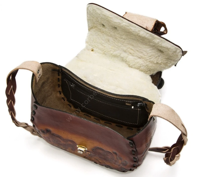 Bolso Piel Marrón Para Mujer Forma Silla Para Montar 1 Bolso Piel Marrón Para Mujer Forma Silla Para Montar