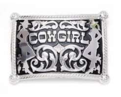 Hebilla COWGIRL Relieve Chicas Bailando Country