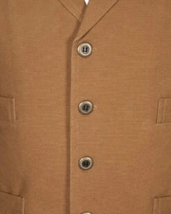 Chaleco Cowboy De Tela Color Camel Para Hombre