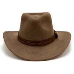 Sombrero Estilo Explorador Ala Corta Lana Color Caqui Bullhide Hats -Oeste Vaqueros Tienda Expedition 2
