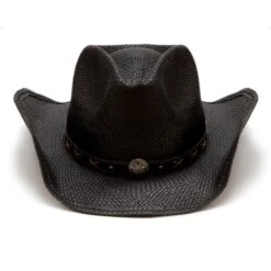 Sombrero De Campo Paja Negra Blanda Moldeable Con Protección Solar Extra -Oeste Vaqueros Tienda Gunsmoke 2