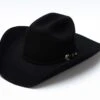 Sombrero Vaquero Clásico Negro Ala Grande De Fieltro De Lana