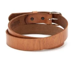 Cinturón Estrecho Unisex Piel Natural Con Hebilla Intercambiable