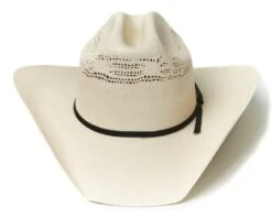 Sombrero Blanco Western Copa Calada Paja Endurecida Blanca -Oeste Vaqueros Tienda Pho 01 E 3