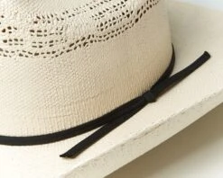 Sombrero Blanco Western Copa Calada Paja Endurecida Blanca -Oeste Vaqueros Tienda Pho 01 E 4