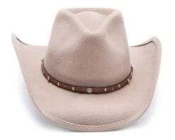 Sombrero Monta Western Color Arena Fieltro Rígido Y Ala Estrecha -Oeste Vaqueros Tienda Pinehurst 2
