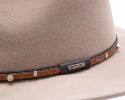 Sombrero Monta Western Color Arena Fieltro Rígido Y Ala Estrecha -Oeste Vaqueros Tienda Pinehurst 3