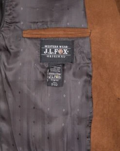 Blazer Cowboy Para Hombre Color Camel Tacto Piel Girada