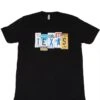 Camiseta Negra Matrícula Coche Texas Para Hombre