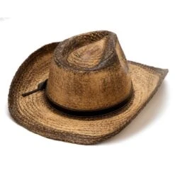 Sombrero Country Unisex Conner Hats Paja Tostada Marrón Vintage