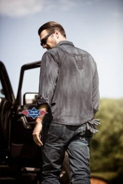 Camisa Western Tejido Jeans Para Hombre Con Calavera De Vaca Bordada 6 Camisa Western Tejido Jeans Para Hombre Con Calavera De Vaca Bordada -Oeste Vaqueros Tienda enzo image web